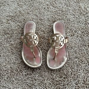Sold Tory Burch Rose Gold Miller Sandals
